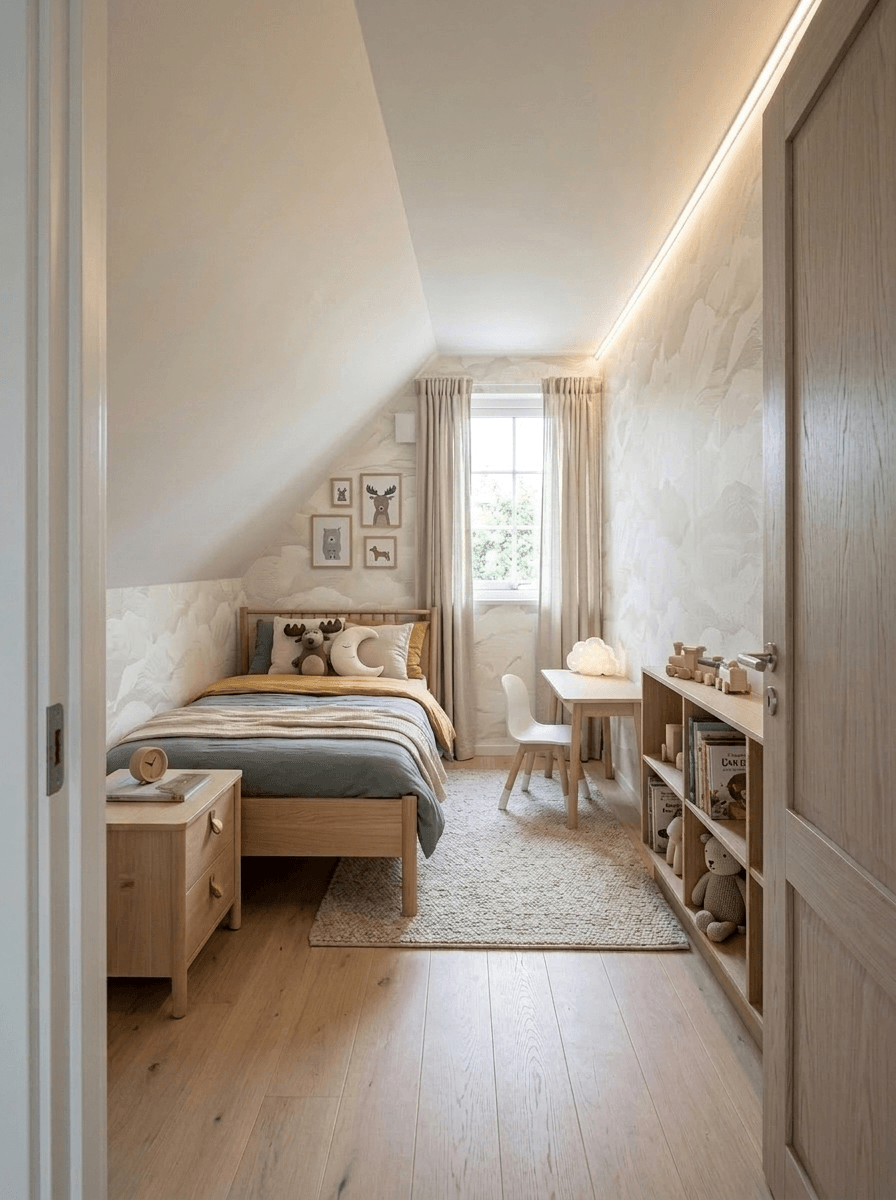 Interior design in Scandinavian style — Bedroom by GenRoom AI