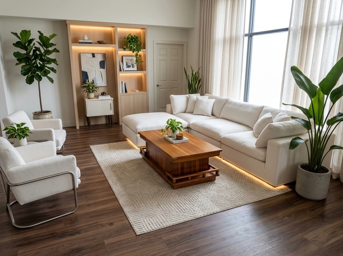 Interior design in Contemporary style — Living Room by GenRoom AI