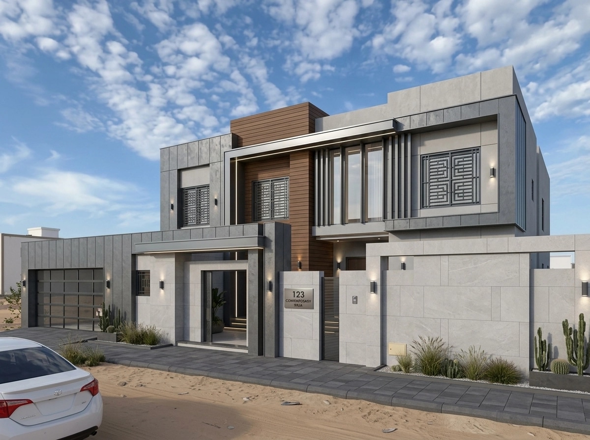 Contemporary Facade Facade design — facade photo by GenRoom AI