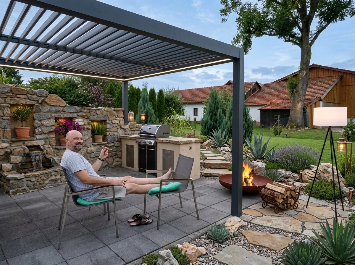 Mediterranean Yard Yard design — yard photo by GenRoom AI