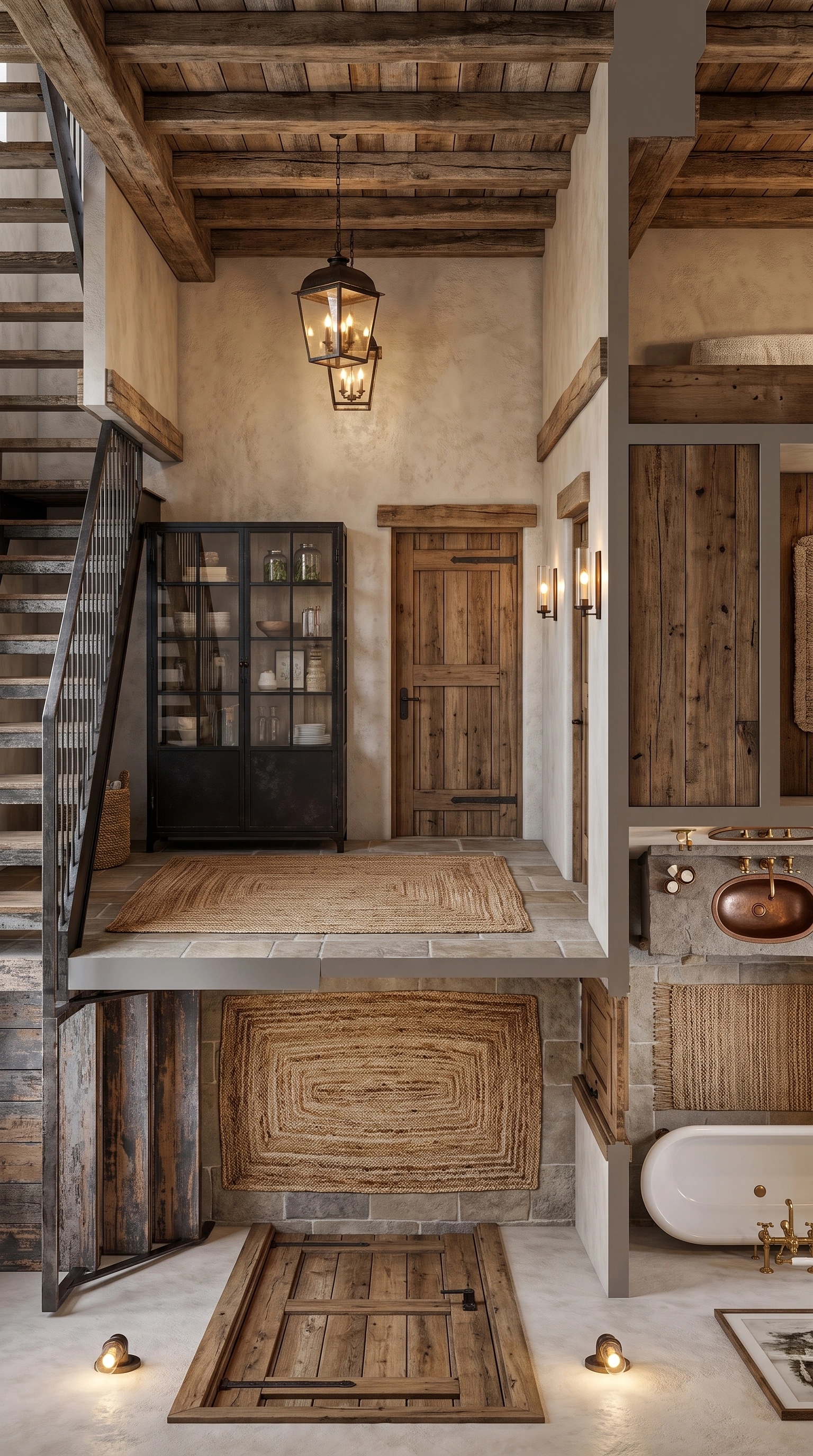 Interior design in Rustic style — Living Room by GenRoom AI
