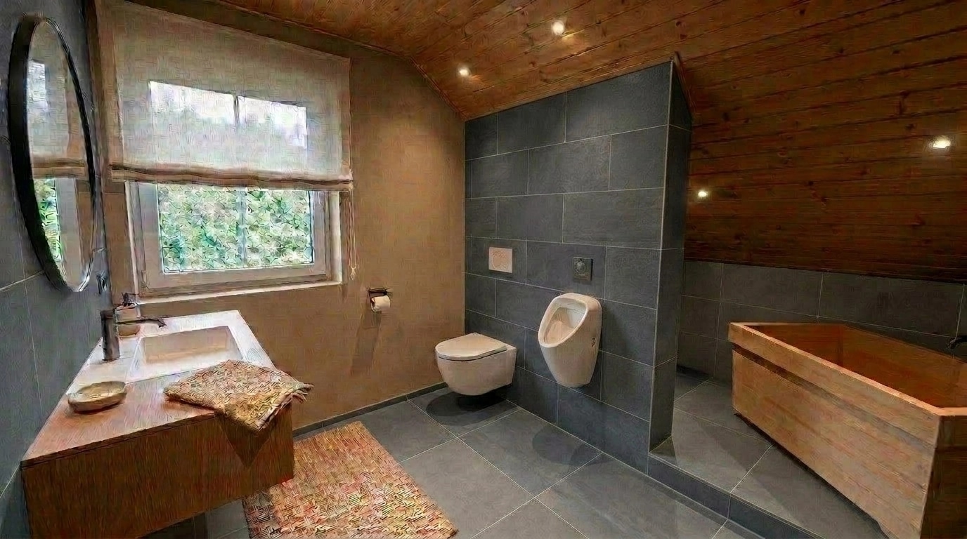 Japandi Bathroom design — interior photo by GenRoom AI