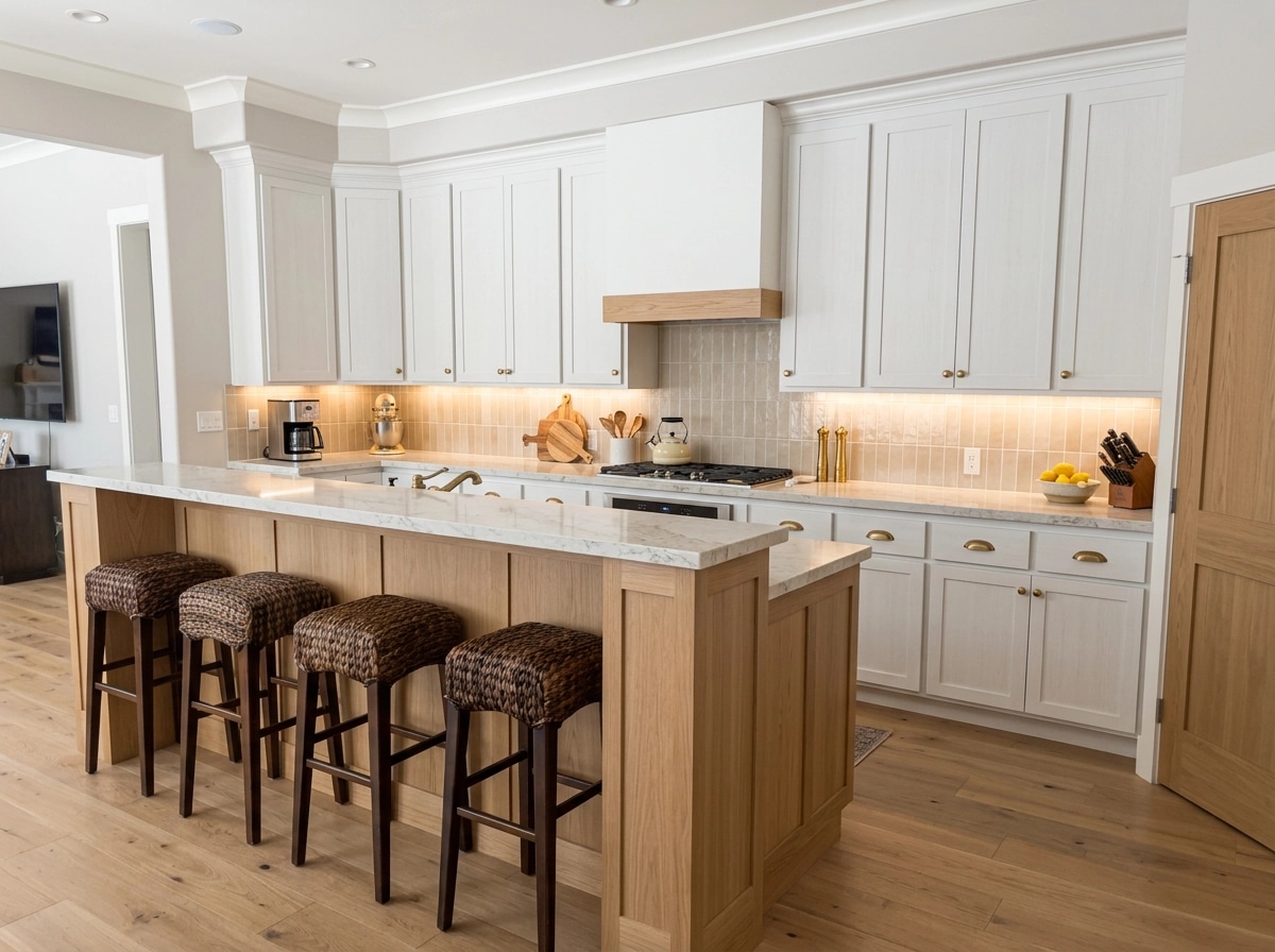 Modern Farmhouse Dapur design — interior photo by GenRoom AI