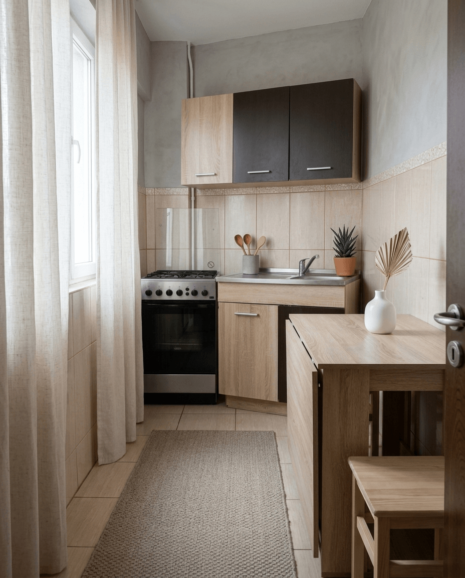 Design interior în stil Minimalism — Bucătărie de GenRoom AI
