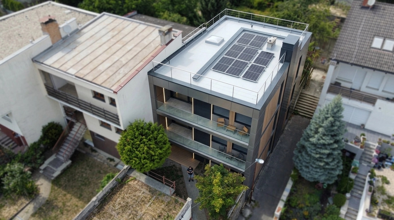 Hi-Tech Facade Facade design — facade photo by GenRoom AI