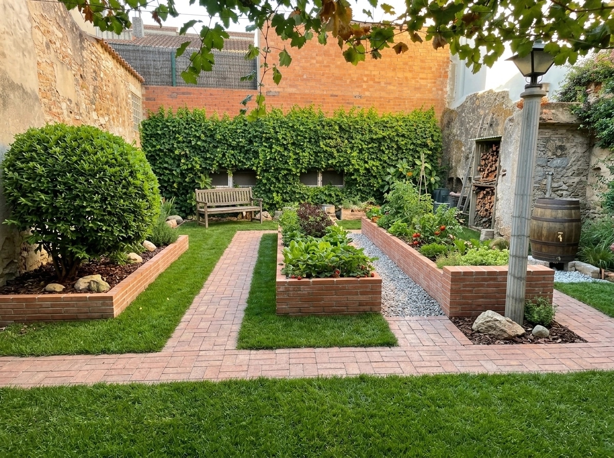 Landscape design in Eco Natural Garden style — Yard by GenRoom AI