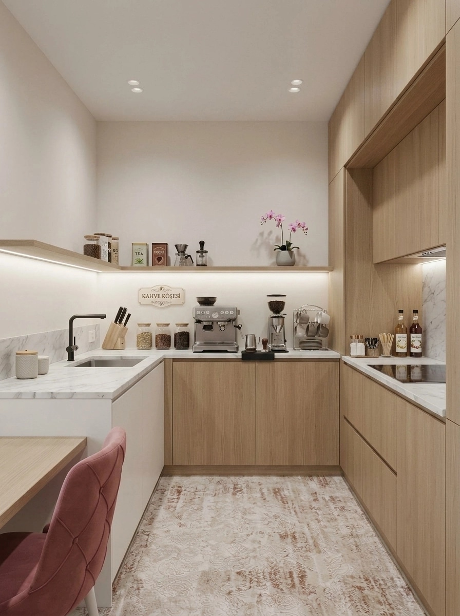Minimalism Kitchen design — interior photo by GenRoom AI