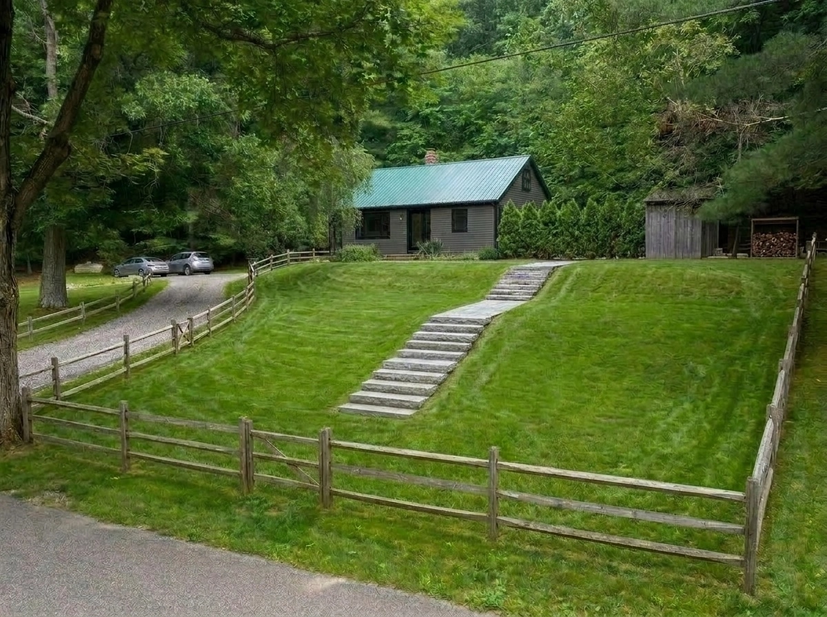 Landscape design in Scandinavian Garden style — Yard by GenRoom AI