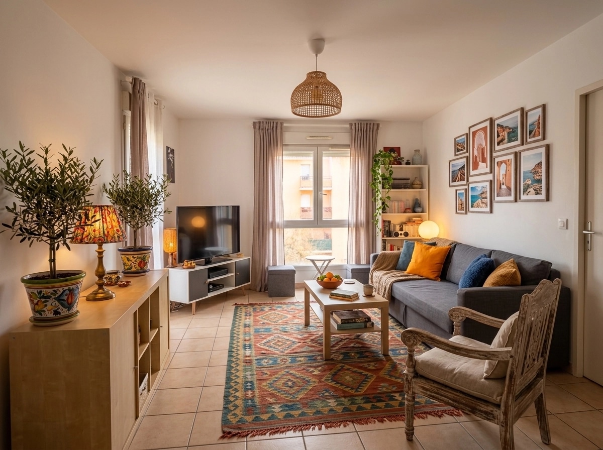 Interior design in Mediterranean style — Living Room by GenRoom AI