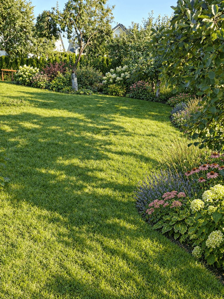 Yard design in Eco Natural Garden style — photo by GenRoom AI