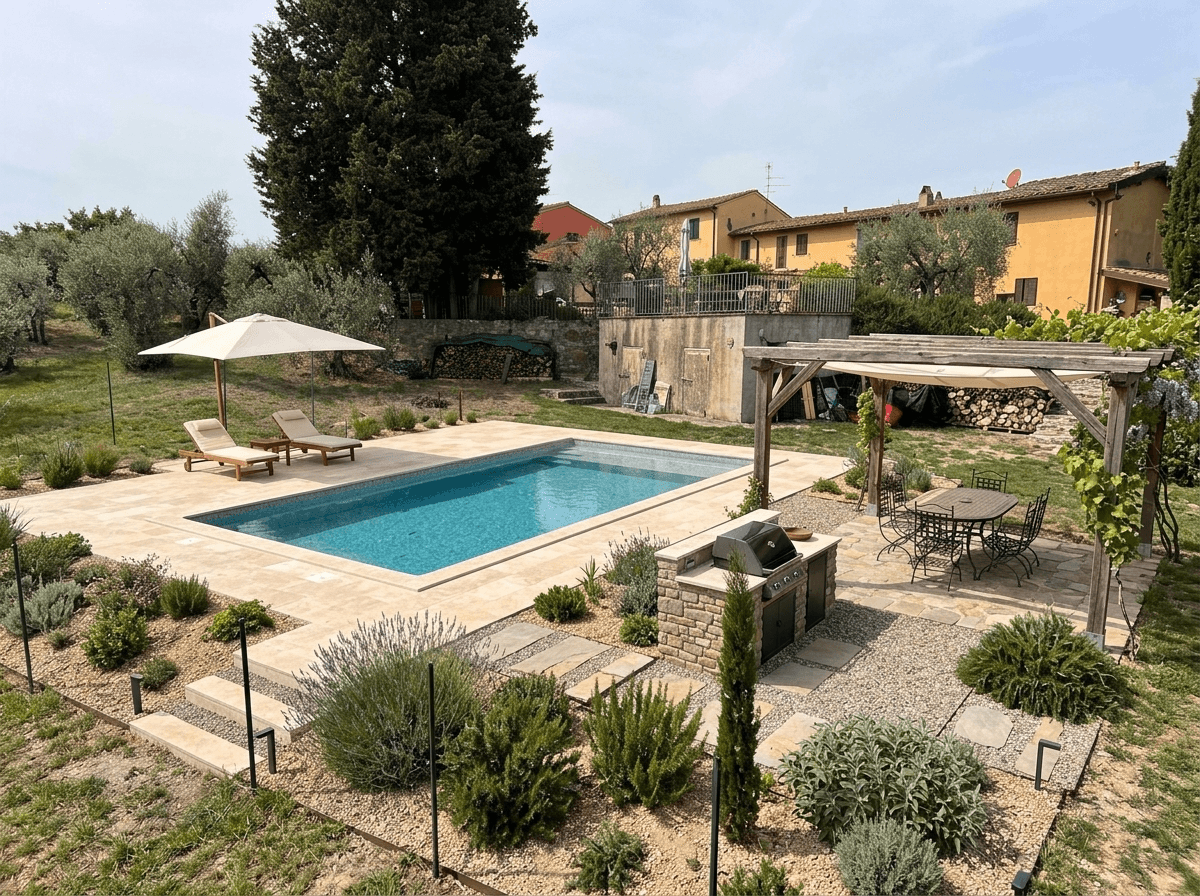 Yard design in no_style style — photo by GenRoom AI