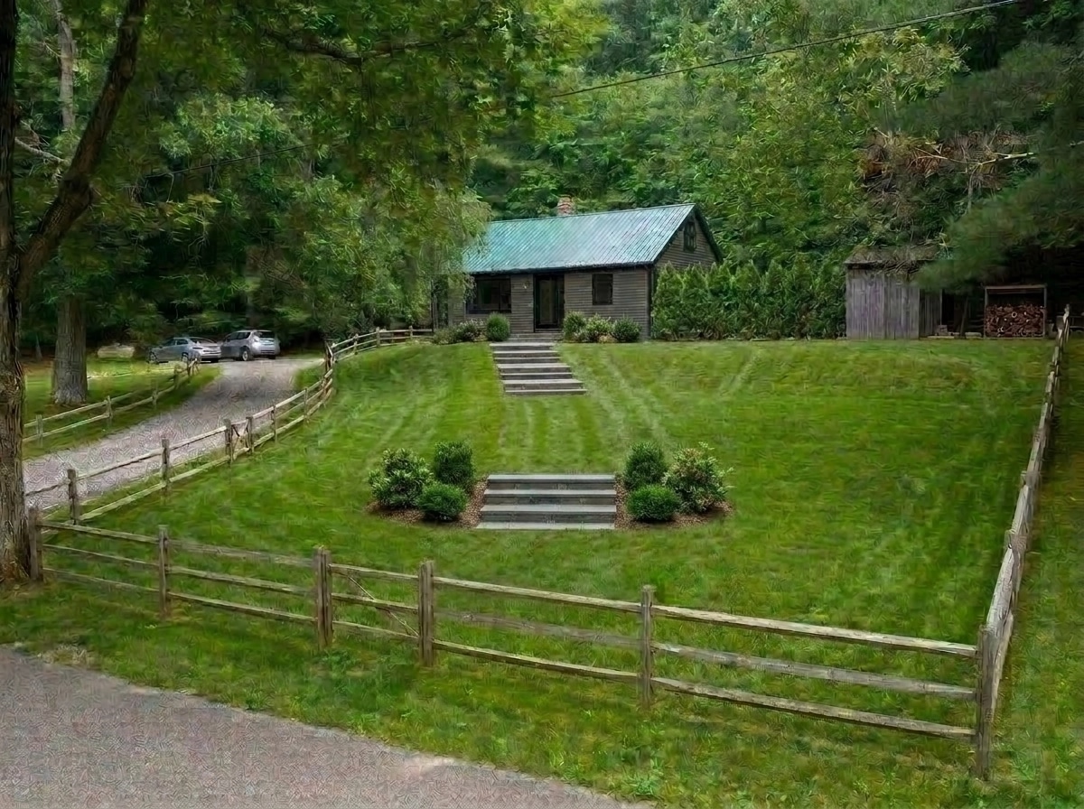Landscape design in Scandinavian Garden style — Yard by GenRoom AI