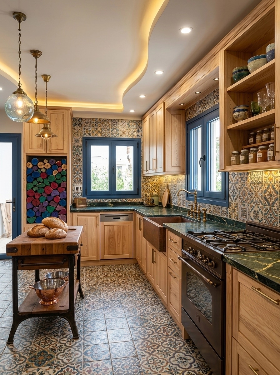Diseño de interiores en estilo Eclectic — Cocina por GenRoom AI