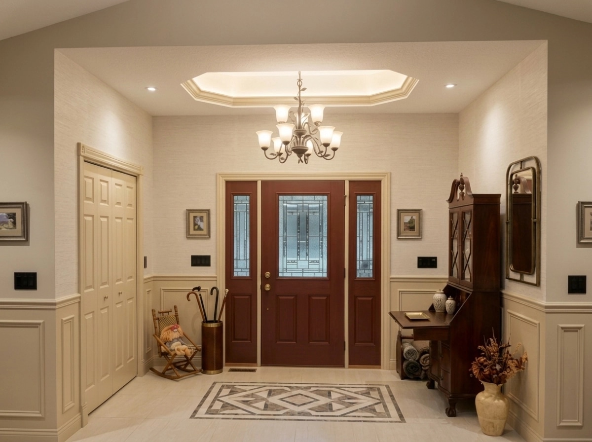 Transitional Hallway design — interior photo by GenRoom AI