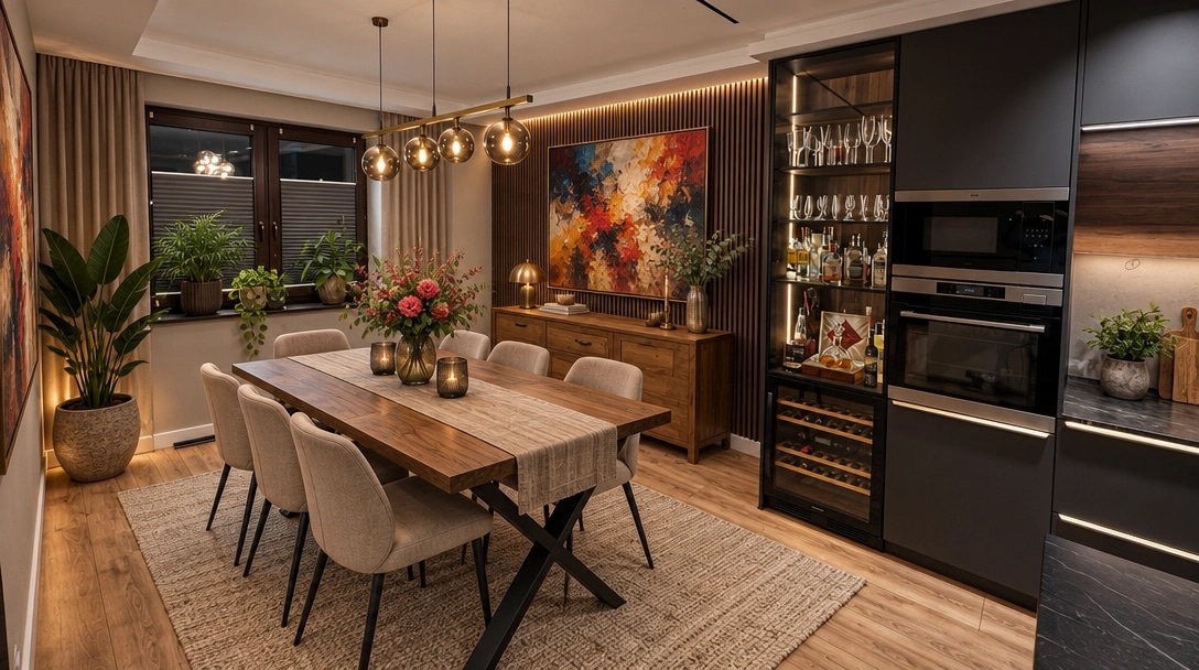 Interior design in Contemporary style — dining_room by GenRoom AI