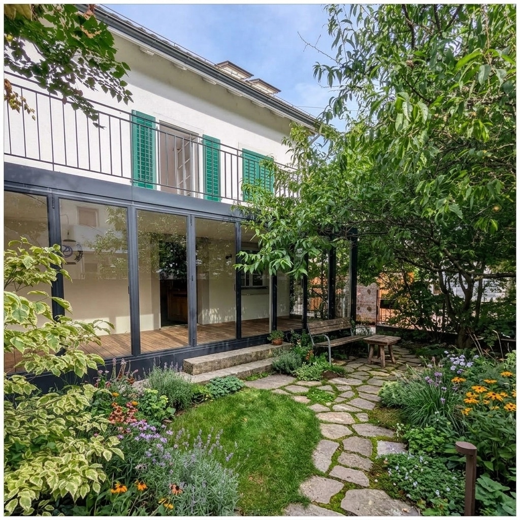 Landscape design in Eco Natural Garden style — Yard by GenRoom AI