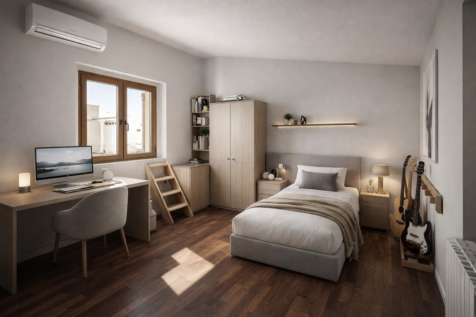 Contemporary Bedroom design — interior photo by GenRoom AI
