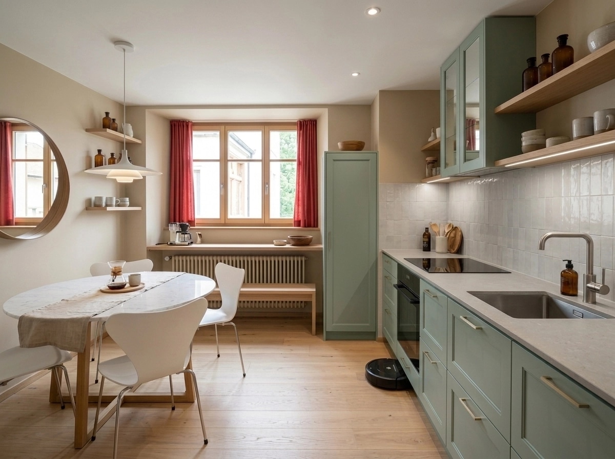 Scandinavian Kitchen design — interior photo by GenRoom AI