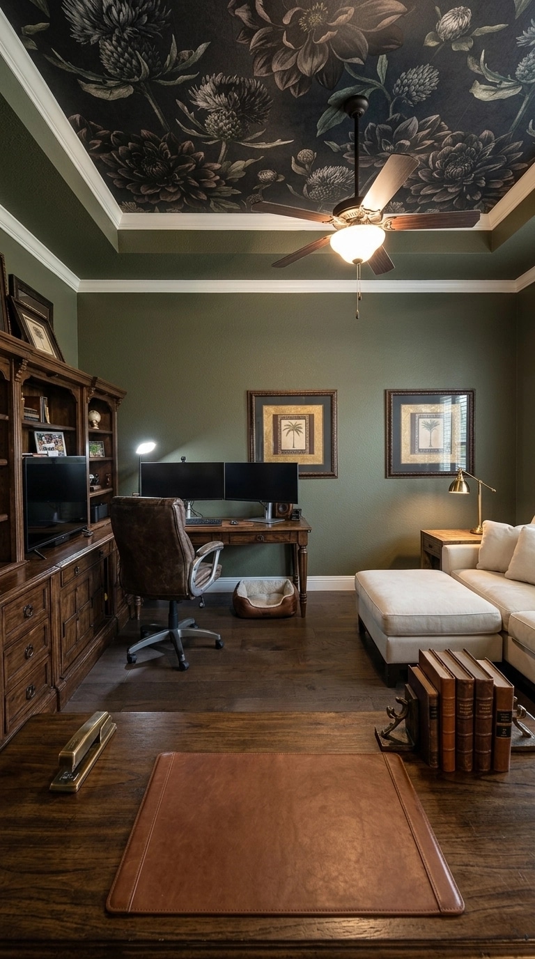Office interior in Rustic style — photo by GenRoom AI