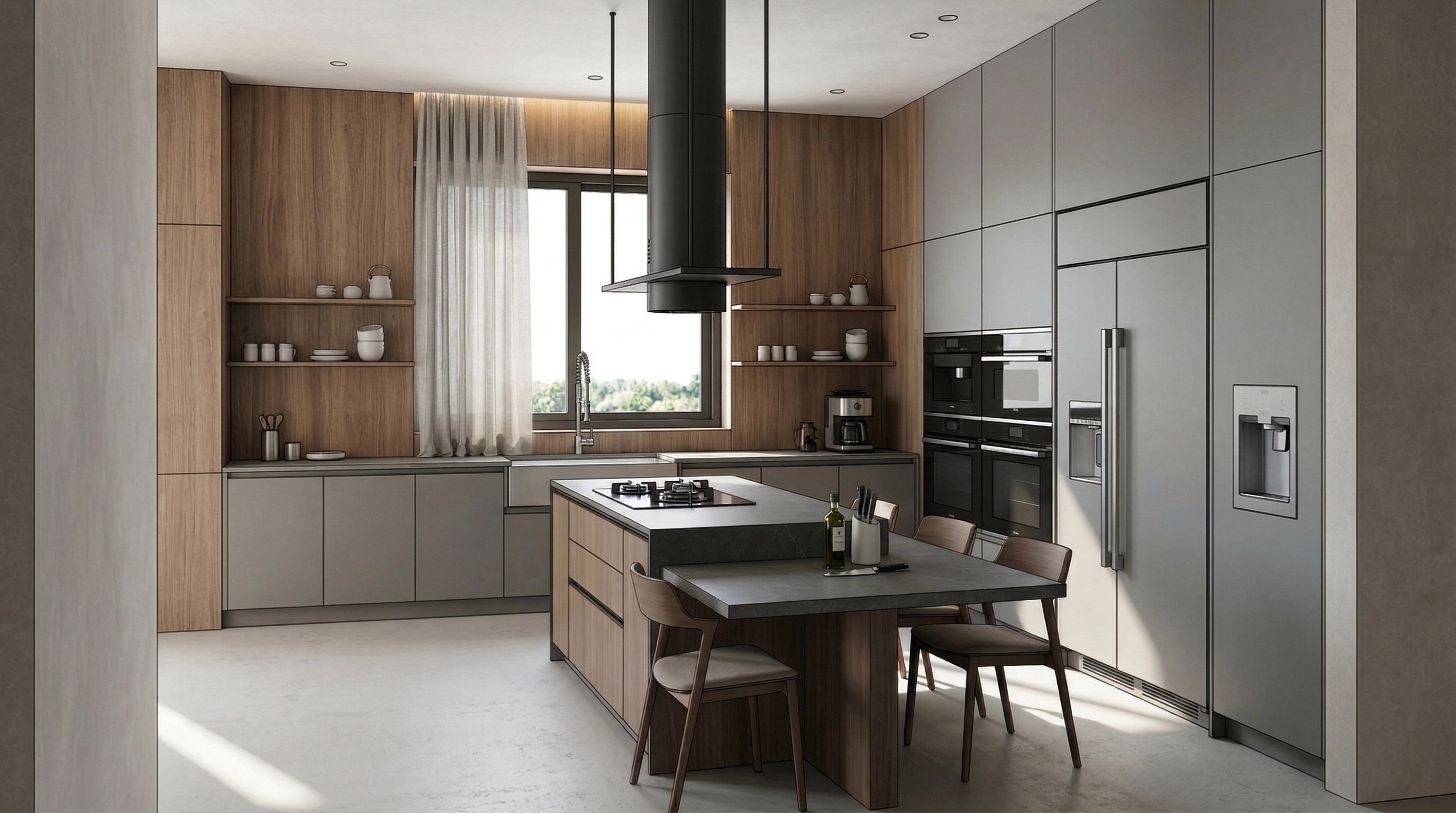 Minimalism Kitchen design — interior photo by GenRoom AI