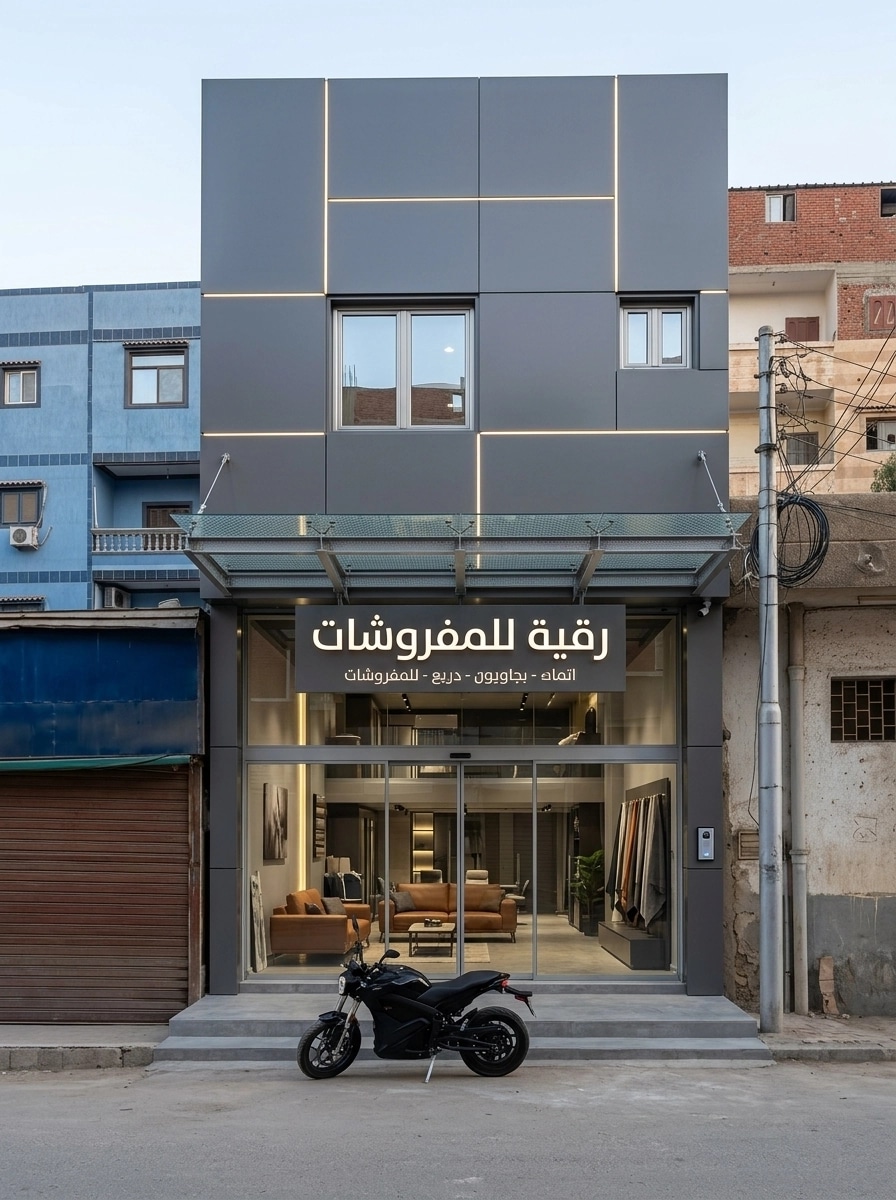 Hi-Tech Facade Facade design — facade photo by GenRoom AI