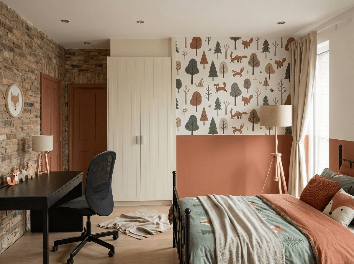 Scandinavian Bedroom design — interior photo by GenRoom AI
