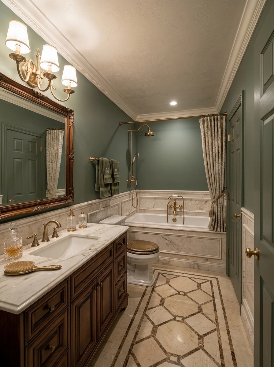 Interior design in Classic style — Bathroom by GenRoom AI