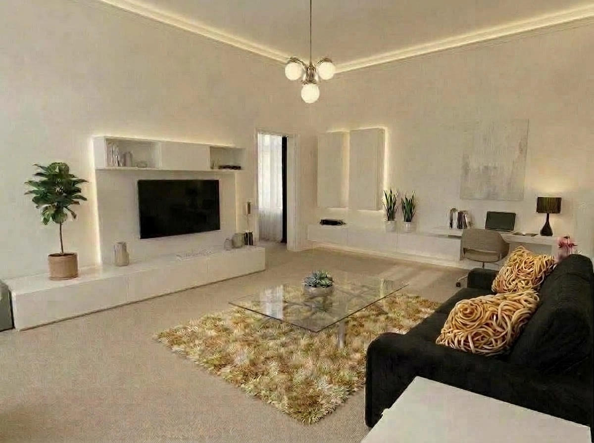 Minimalism Living Room design — interior photo by GenRoom AI