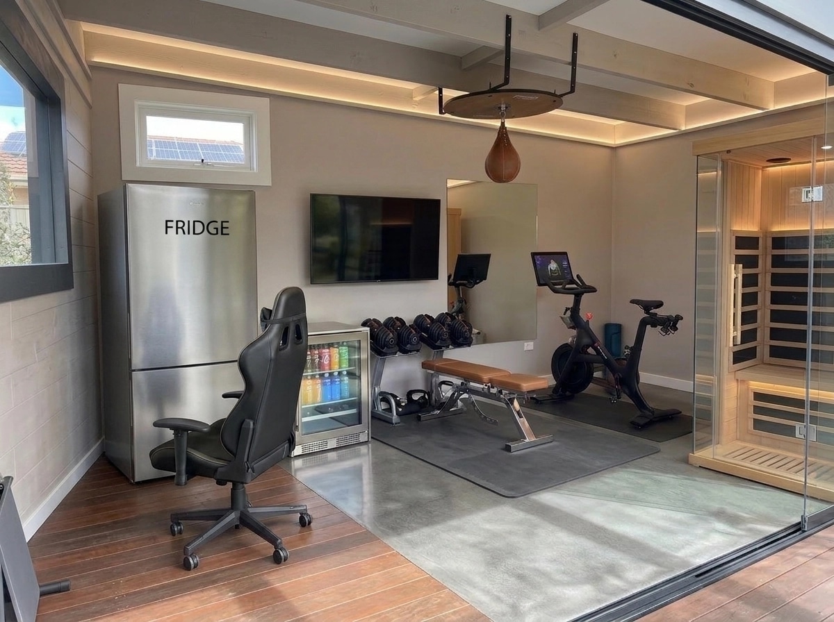 Interior design in Contemporary style — gym by GenRoom AI