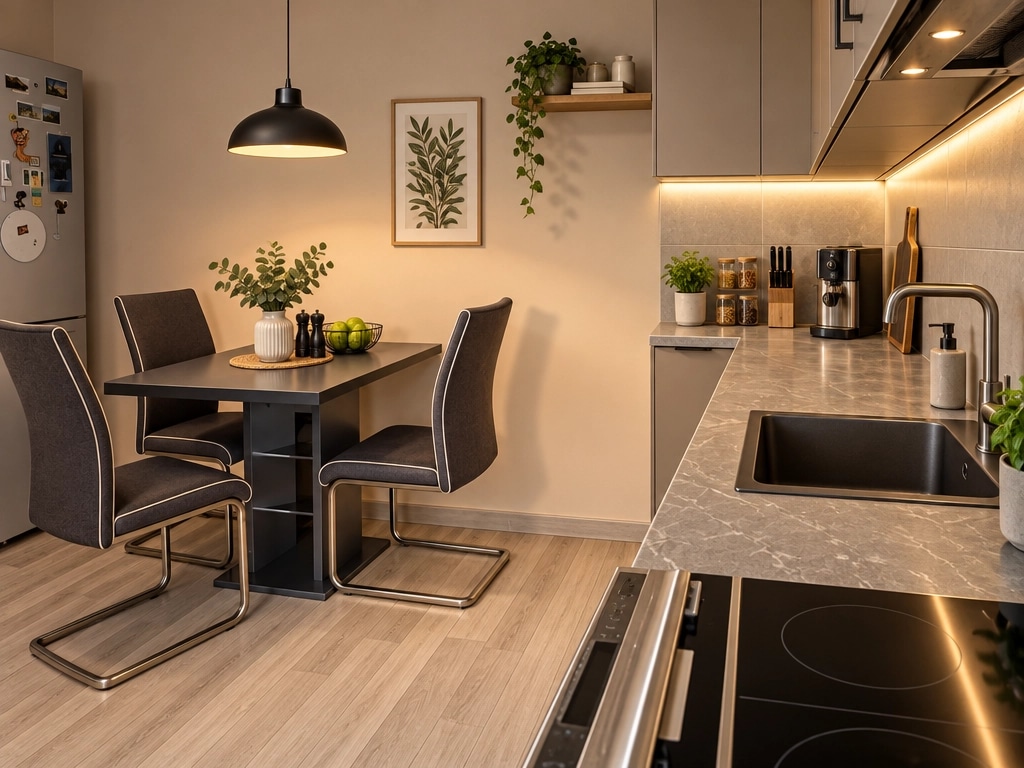Minimalism Kitchen design — interior photo by GenRoom AI