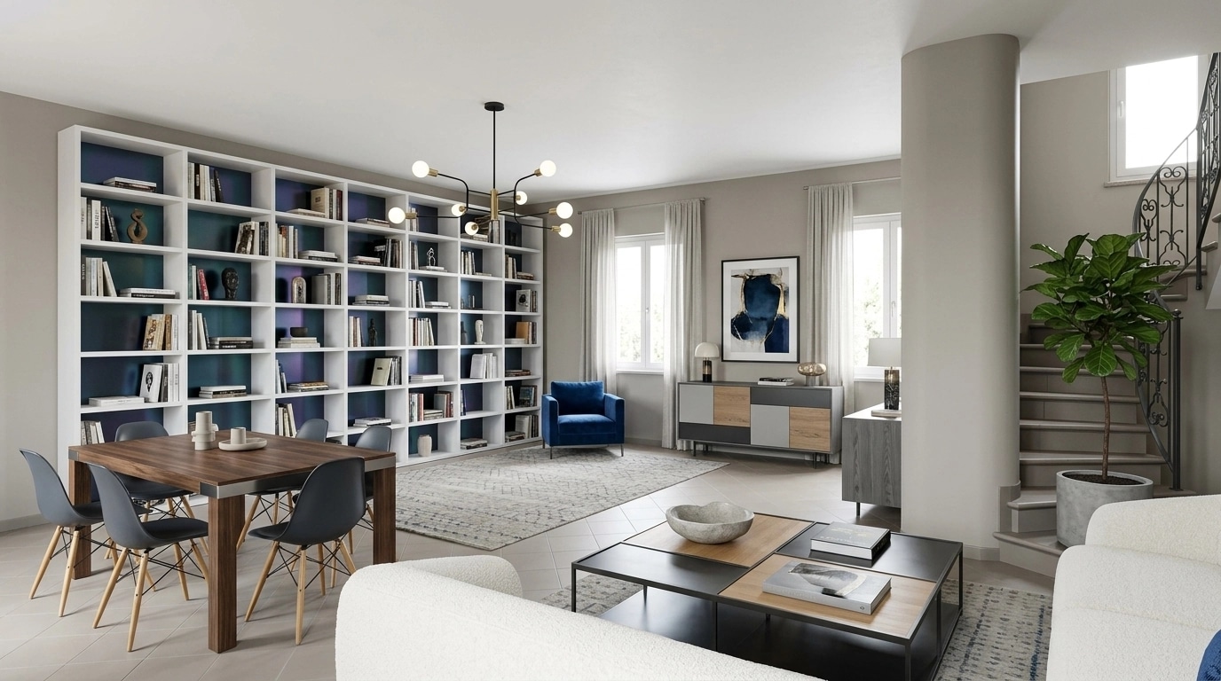 Interior design in Contemporary style — Living Room by GenRoom AI