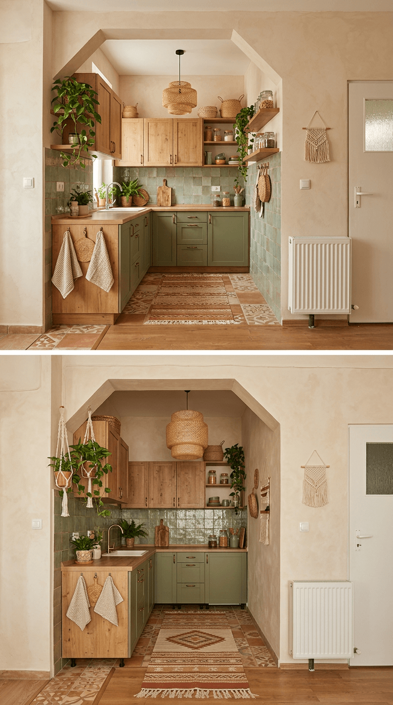 Bohemian Kitchen design — interior photo by GenRoom AI