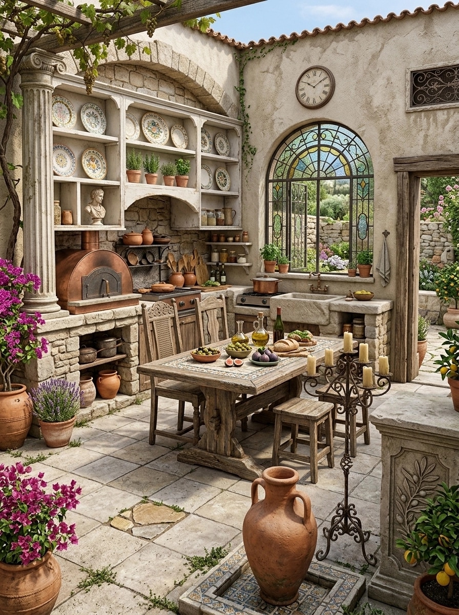 Landscape design in Mediterranean Yard style — Yard by GenRoom AI