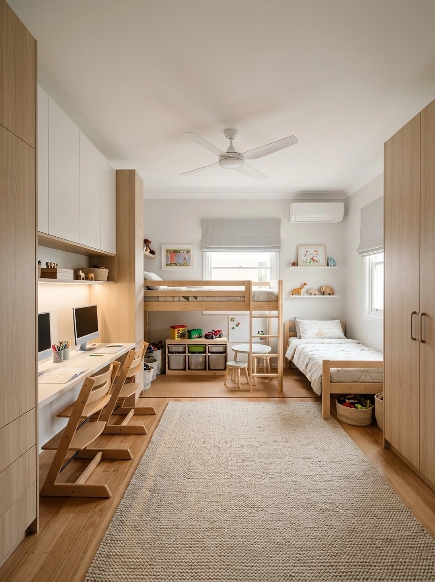 Interior design in Scandinavian style — Kids Room by GenRoom AI