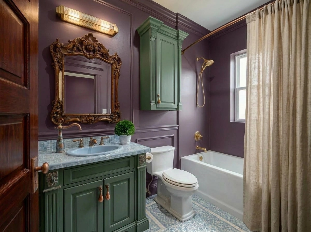 Interior design in Neoclassic style — Bathroom by GenRoom AI