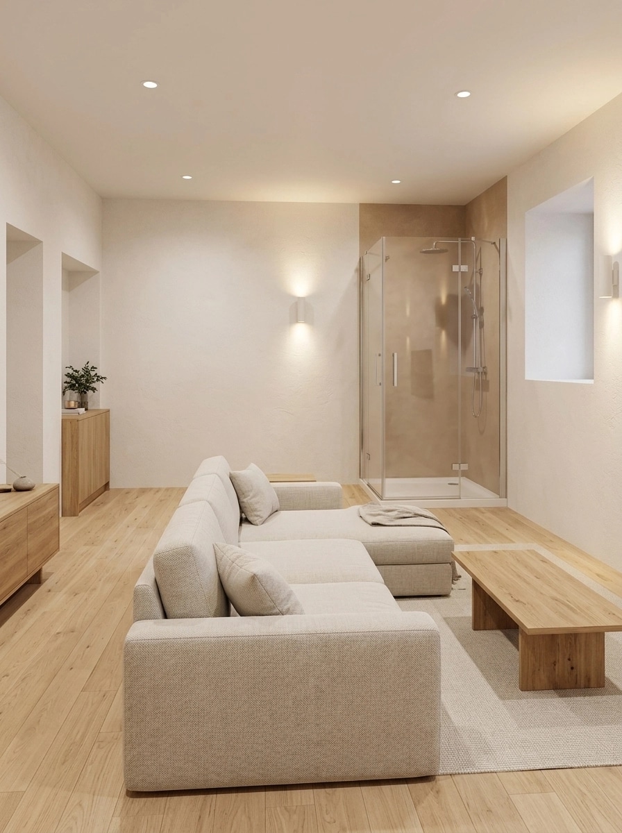 Interior design in Minimalism style — Living Room by GenRoom AI