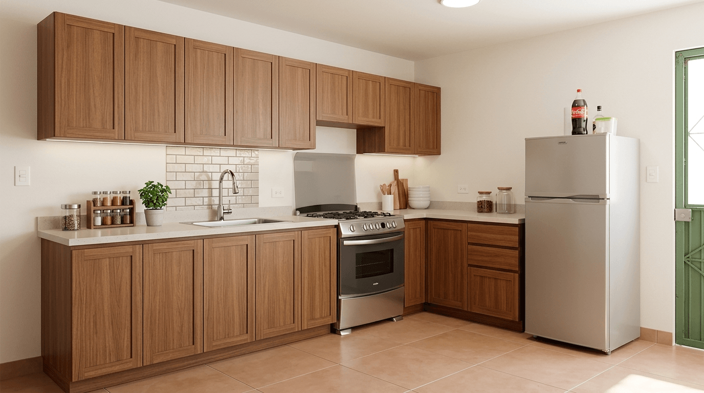 Kitchen interior in no_style style — photo by GenRoom AI