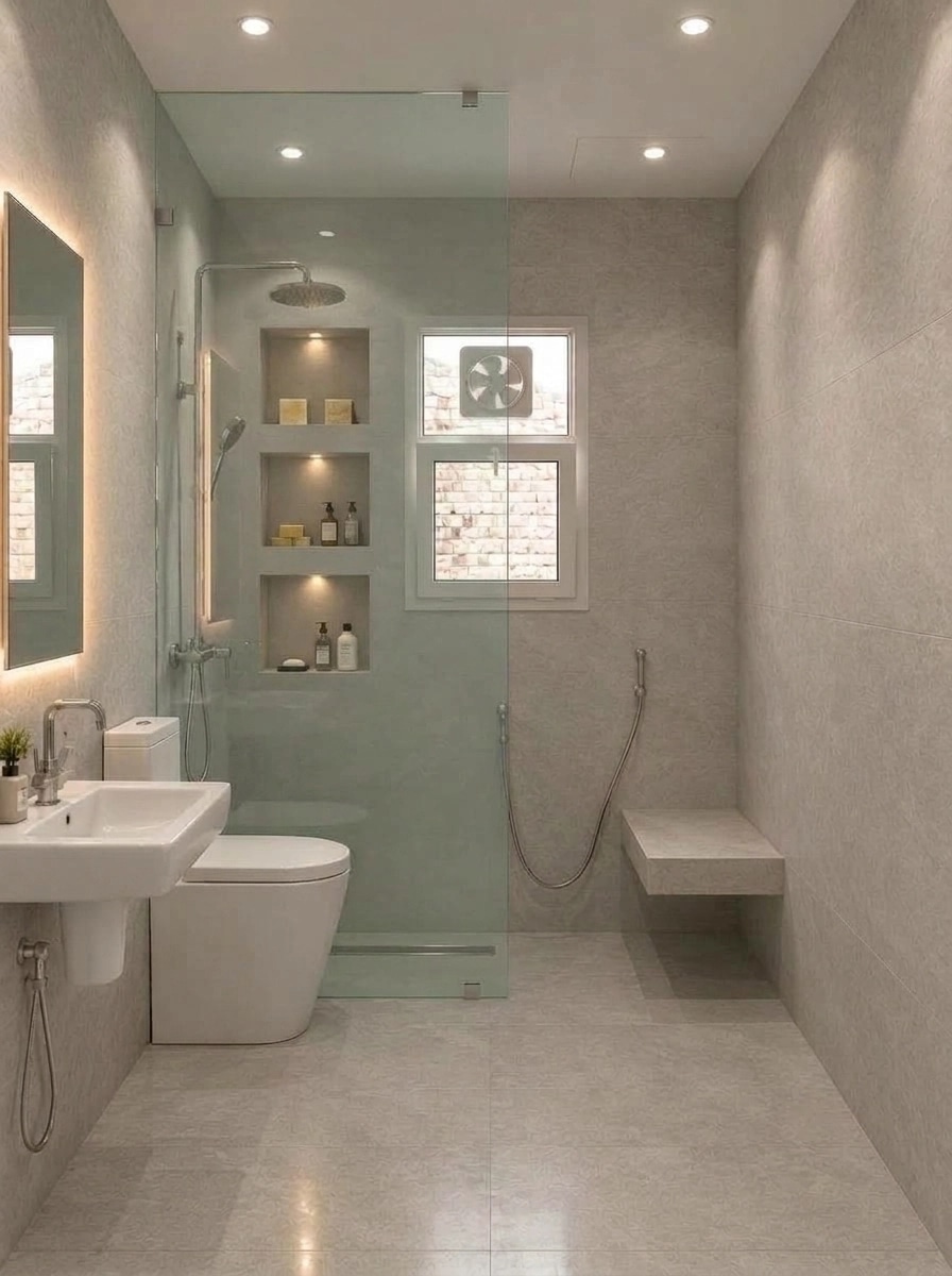 Bathroom interior in no_style style — photo by GenRoom AI