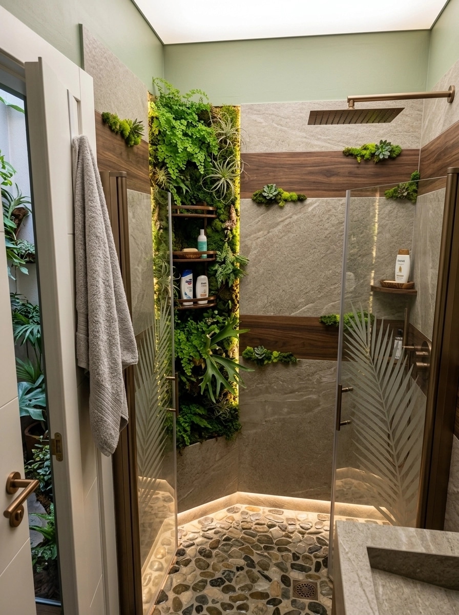 Biophilic Bathroom design — interior photo by GenRoom AI