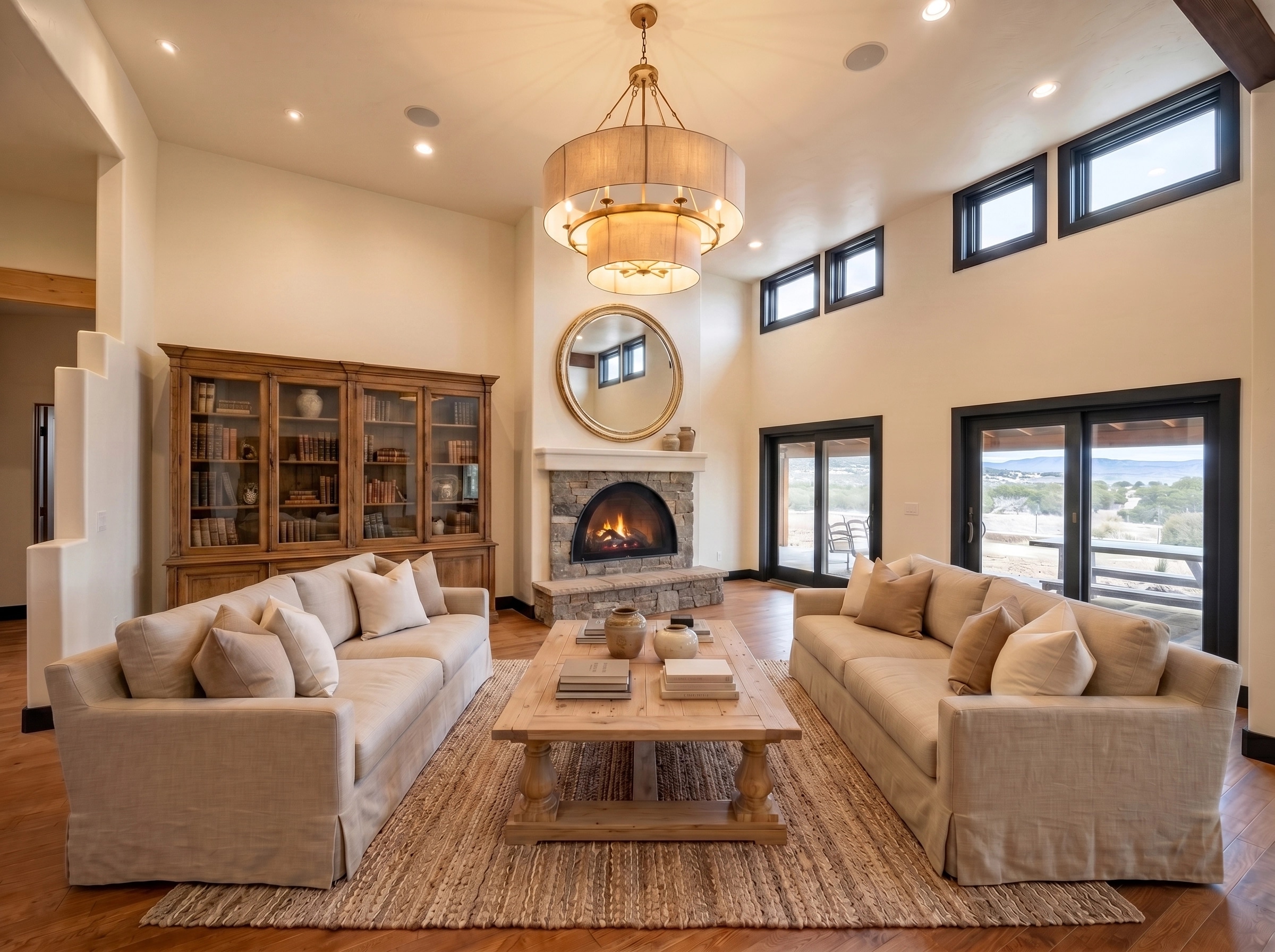 Modern Farmhouse Living Room design — interior photo by GenRoom AI