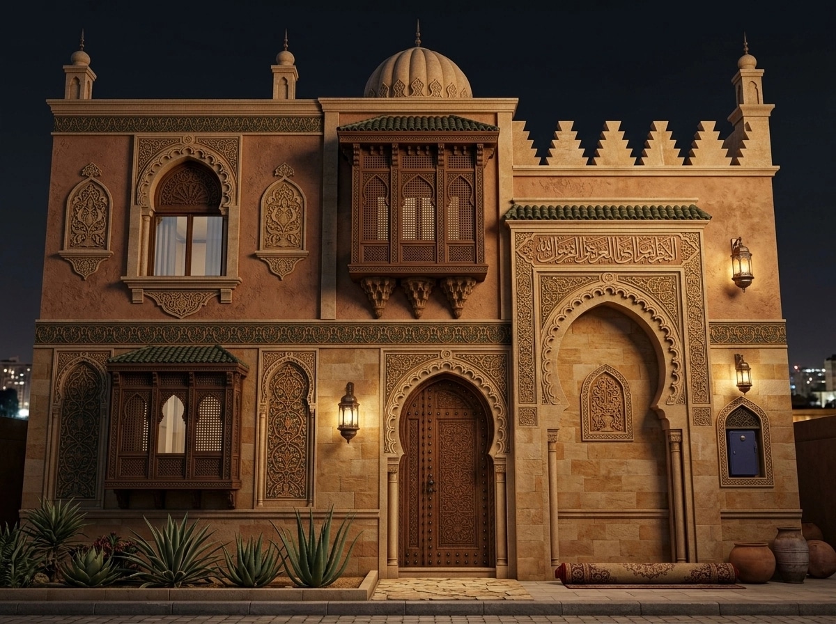 Arabian Facade Facade design — facade photo by GenRoom AI