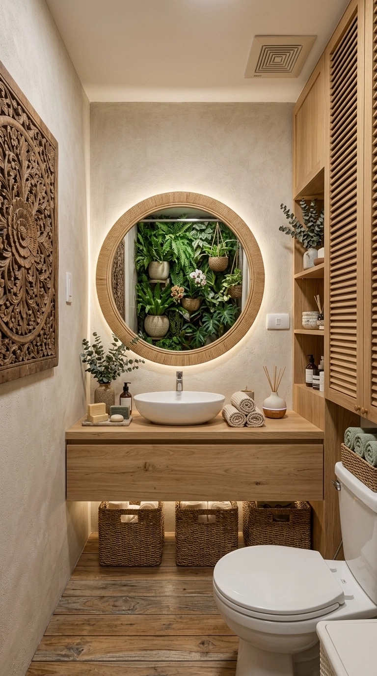 Bohemian Banheiro design — interior photo by GenRoom AI