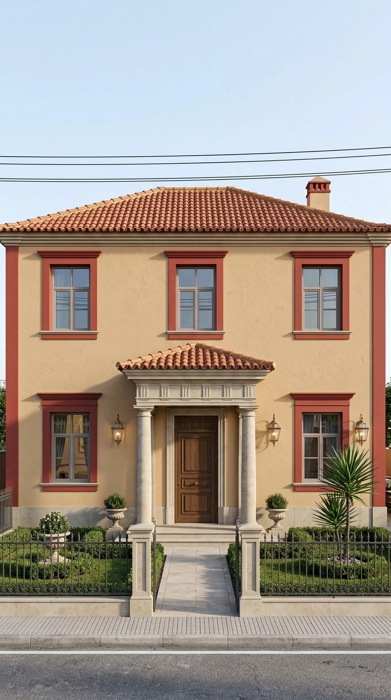 Diseño de fachada en estilo Classic Facade — Fachada por GenRoom AI