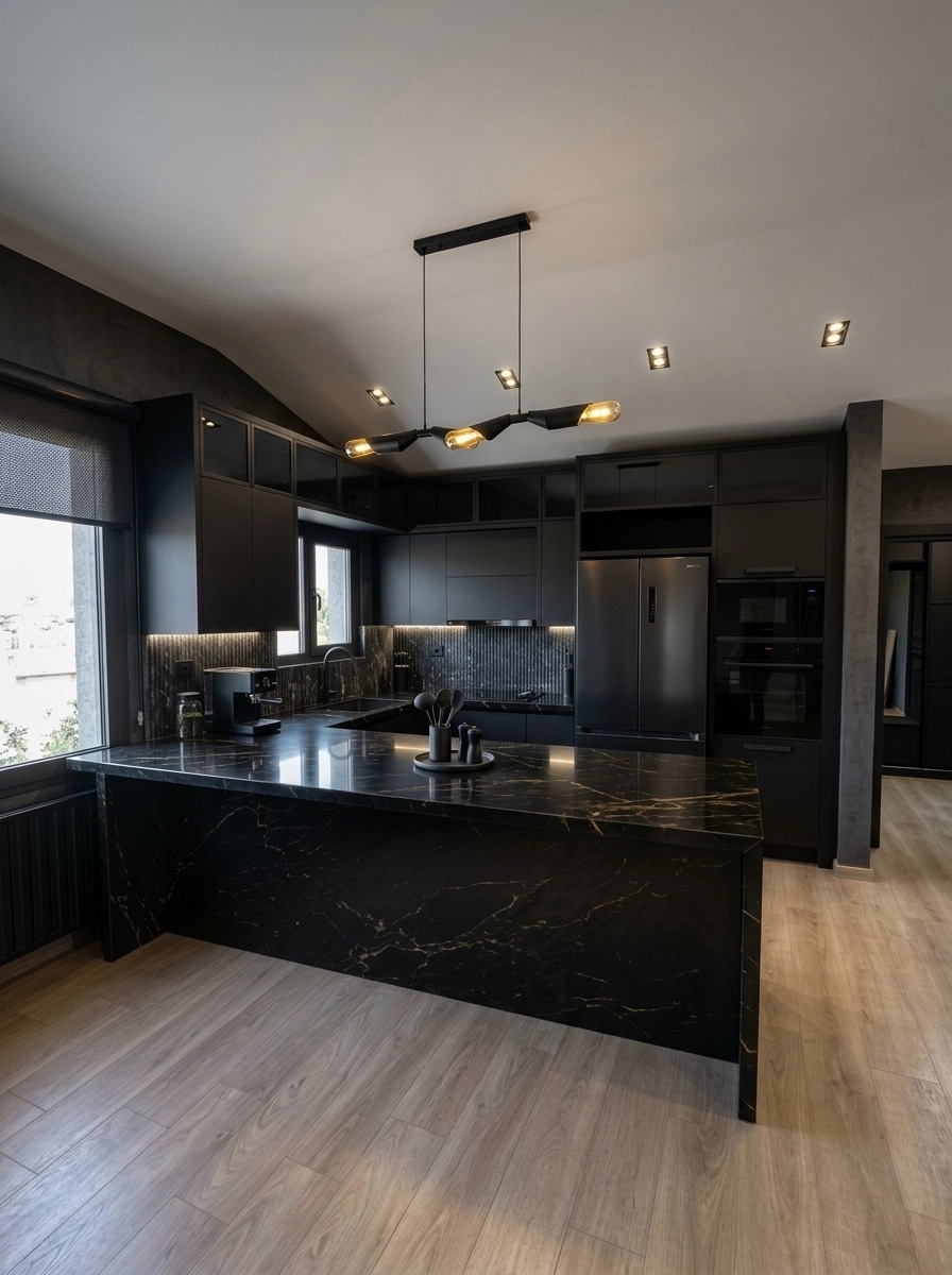 Blacktec Kitchen design — interior photo by GenRoom AI
