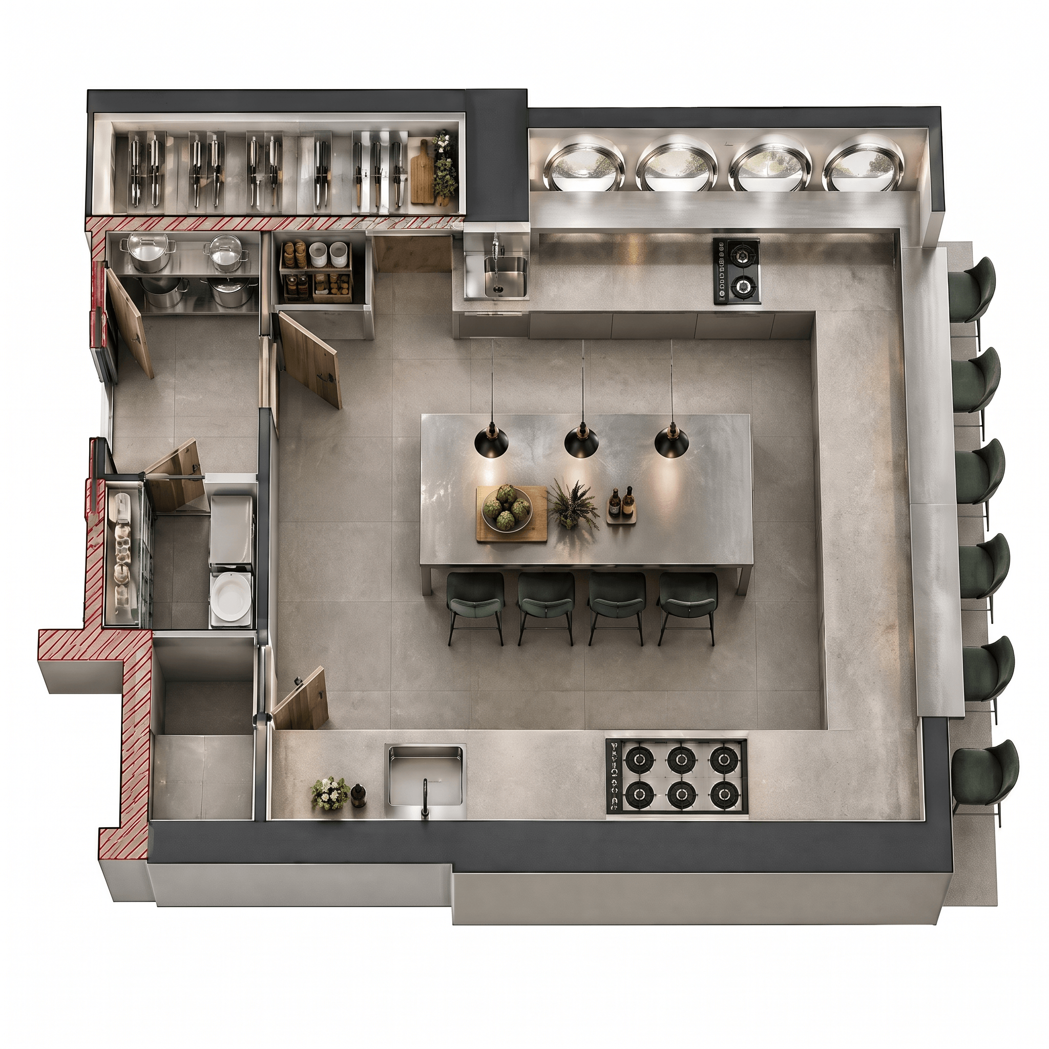 Interior design in Contemporary style — Living Room by GenRoom AI