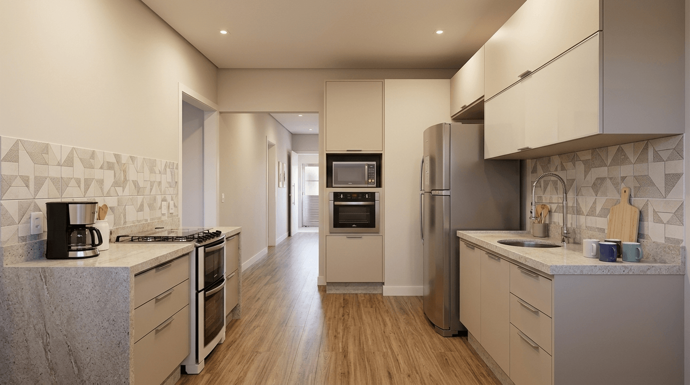 Kitchen interior in no_style style — photo by GenRoom AI