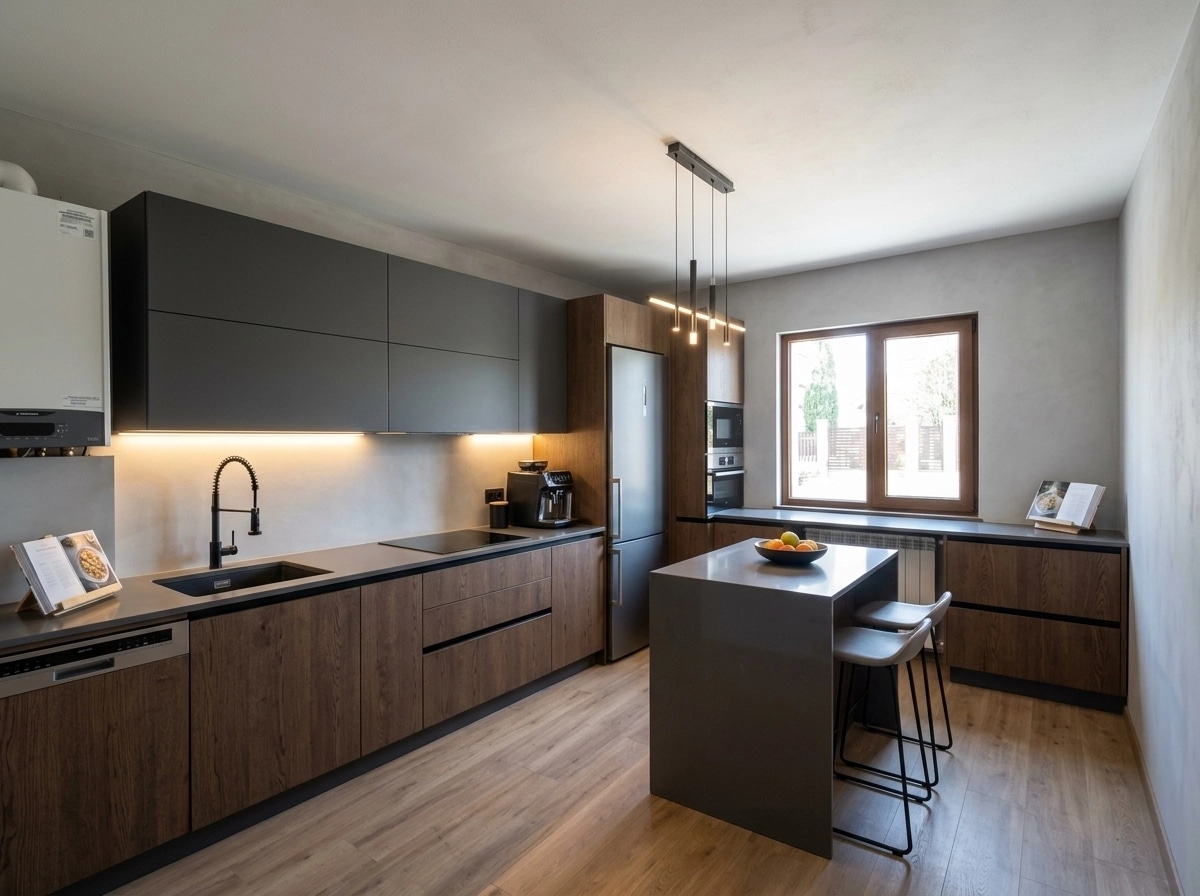 Interior design in Contemporary style — Kitchen by GenRoom AI