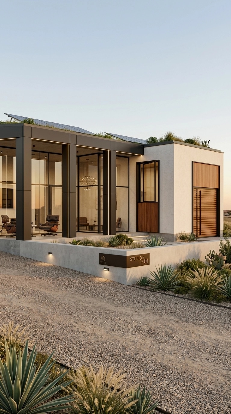 Contemporary Facade Fasad design — facade photo by GenRoom AI
