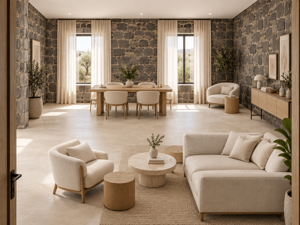Interior design in Minimalism style — Living Room by GenRoom AI