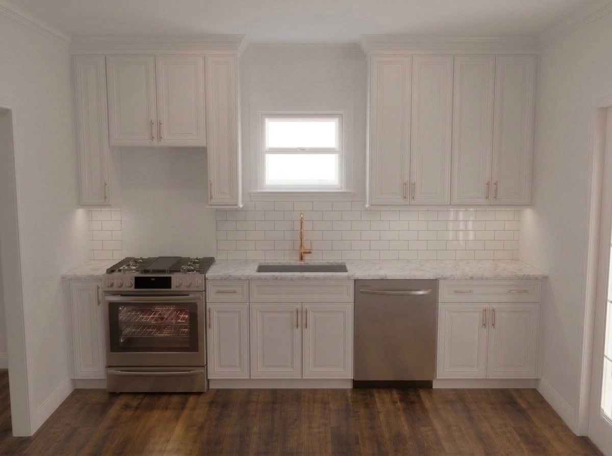 Kitchen interior in Transitional style — photo by GenRoom AI